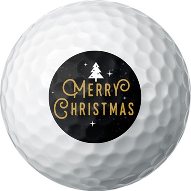 Simple Merry Christmas - Golf Ball