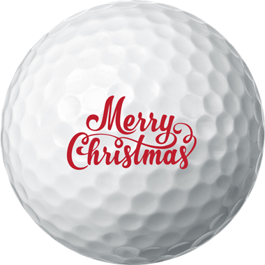 Merry Christmas Golf Ball