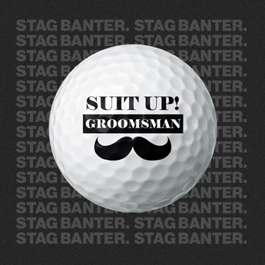 Suit Up Groomsman - Golf Balls