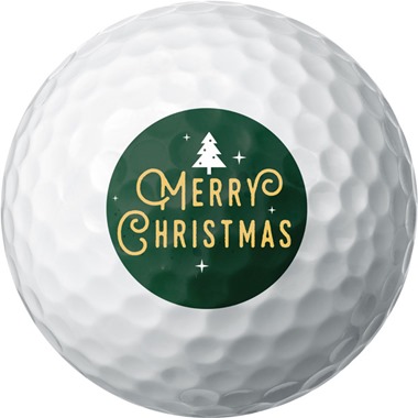 Funky Merry Christmas - Golf Ball