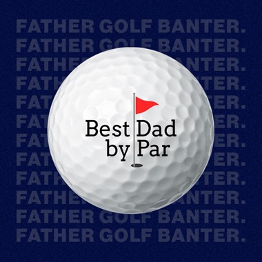 Best Dad by Par Flag Golf Balls
