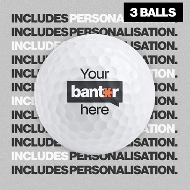 Personalised Golf Balls - Custom Banter