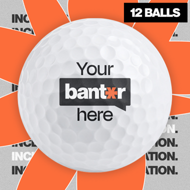 Personalised Golf Balls - Add your own Banter