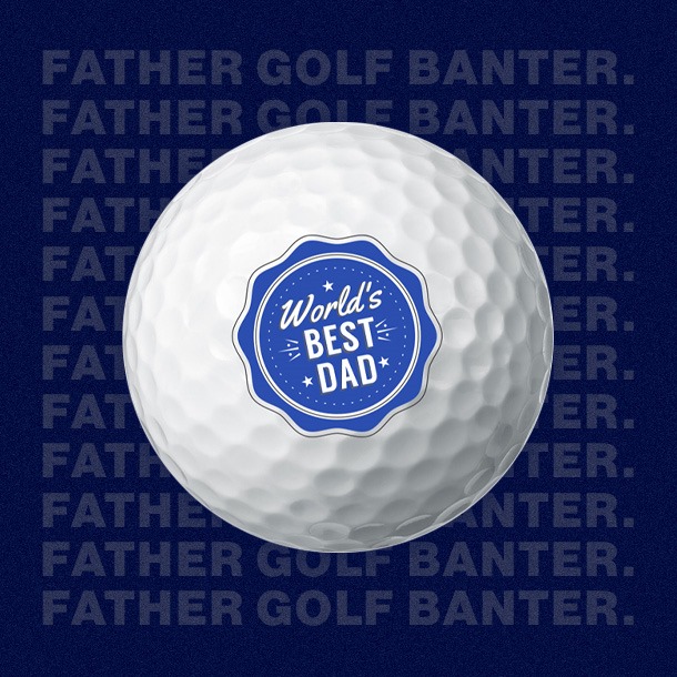 World's Best Dad golf balls