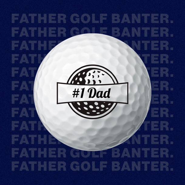 #1 dad golf balls