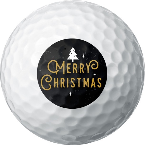 Simple Merry Christmas - Golf Ball
