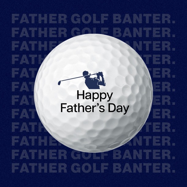 happy father's day golf balls
