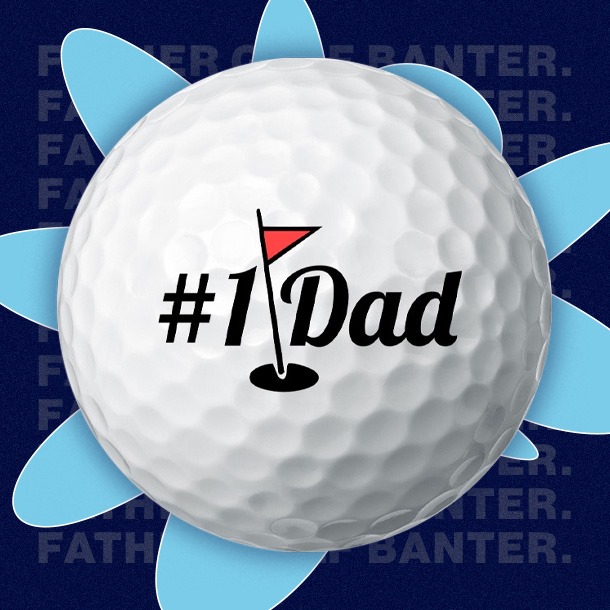 Bag of #1 Dad Golf Balls