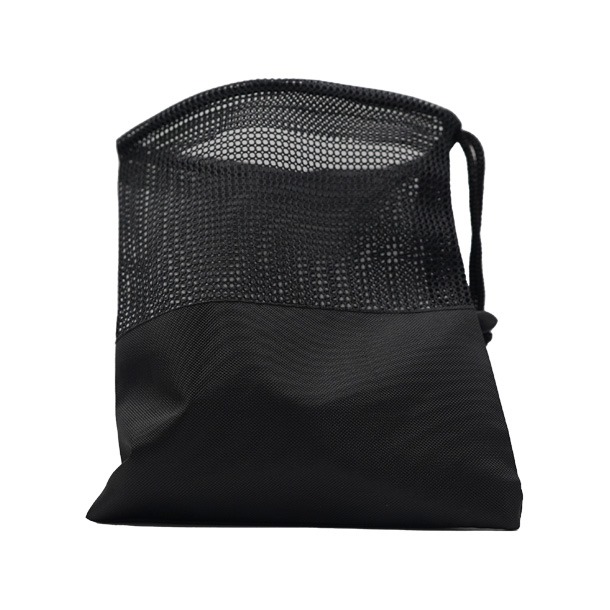 Blank golf balls in a carrying bag